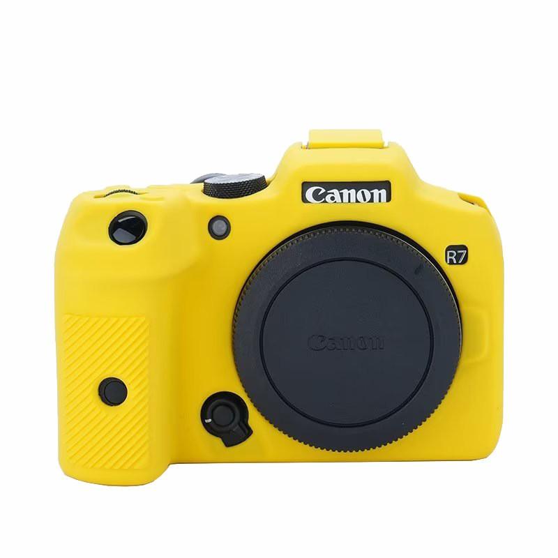 Silicone Camera Case Cover Canon EOS R7 DSLR Mirrorless Protective Soft Shell Sleeve Black Red Yellow Green