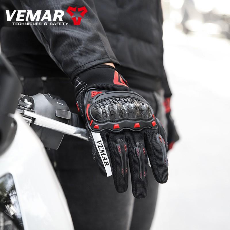 Motorcycle Riding Gloves Men Women Shock Absorbing Breathable Anti-Slip Durable Reflective Touchscreen Compatible