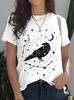 T-shirts Imprimé 3D Abeille Papillon d'Été Femmes Décontracté Col Rond Manches Courtes Streetwear Harajuku Y2k T-shirts Haut Vêtements Féminins