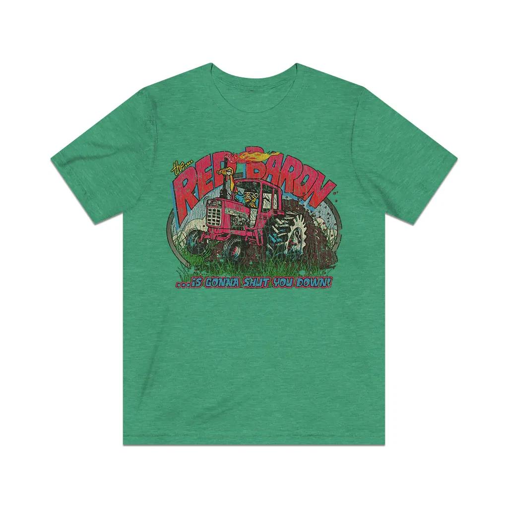 The Red Baron Monster Tractor 1981 Vintage Men s T shirt XL