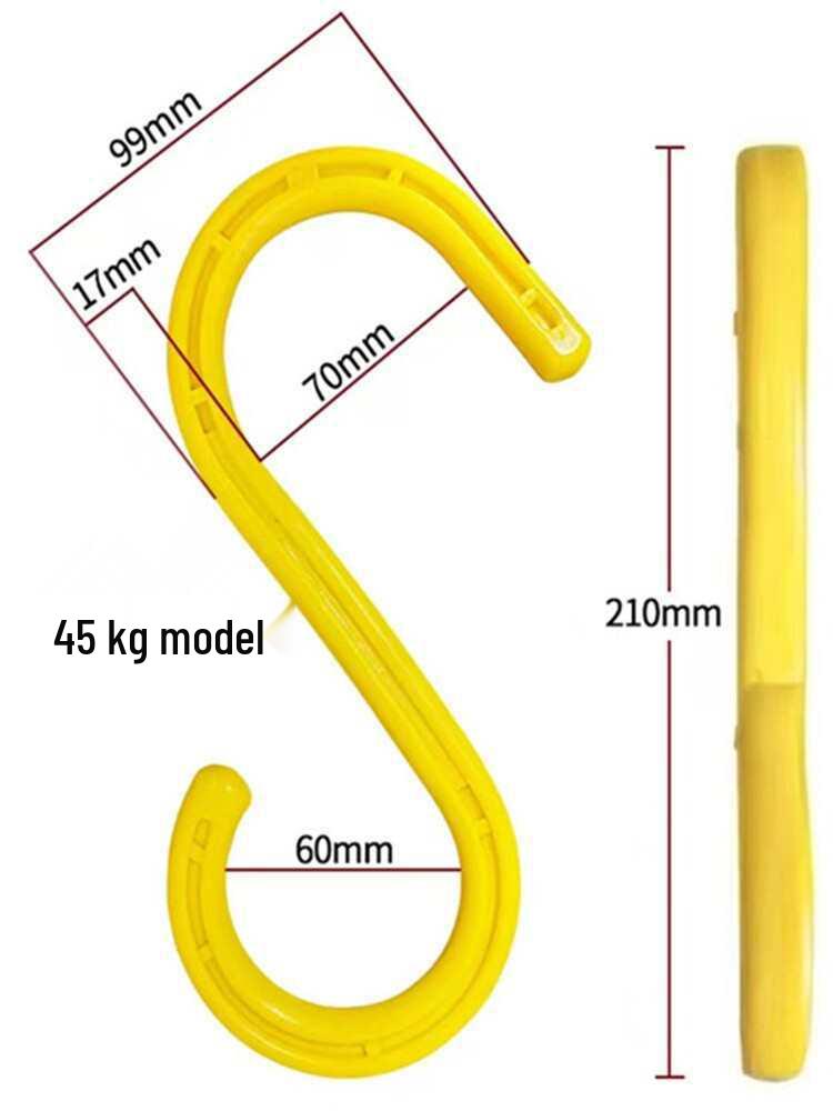 S-Shaped Insulated Plastic Wire & Rack Hook for Scaffolding Medium Hook (Minimum 50 Pieces)