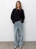 ATELIER NAIN Textured Overfit Denim Pants (Pt-5742)
