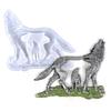 Forest Wolf Resin Molds Wall Art Pendant Silicone Mold Epoxy Casting for Home