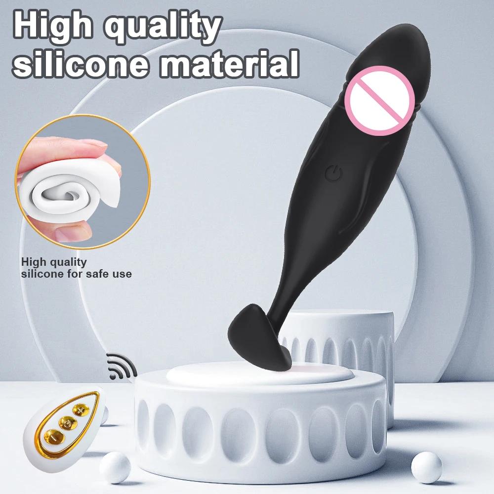10 Modes Vibrating Butt Plug Anal Plug for Men Remote Control Anal Vibrator for Gay Mini Dildo for Women Sex Toy for Men