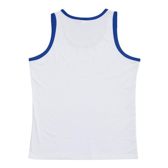 Men Sport Vest Round Neck Sleeveless Block Vest Slim Fit Color Fitness Tops Stretchy Bottoming Tops