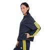 Adidas Tiro Coach Jacket, Women's KKP06, Aurora Ink/Impact Yellow (KB7635), Size M
