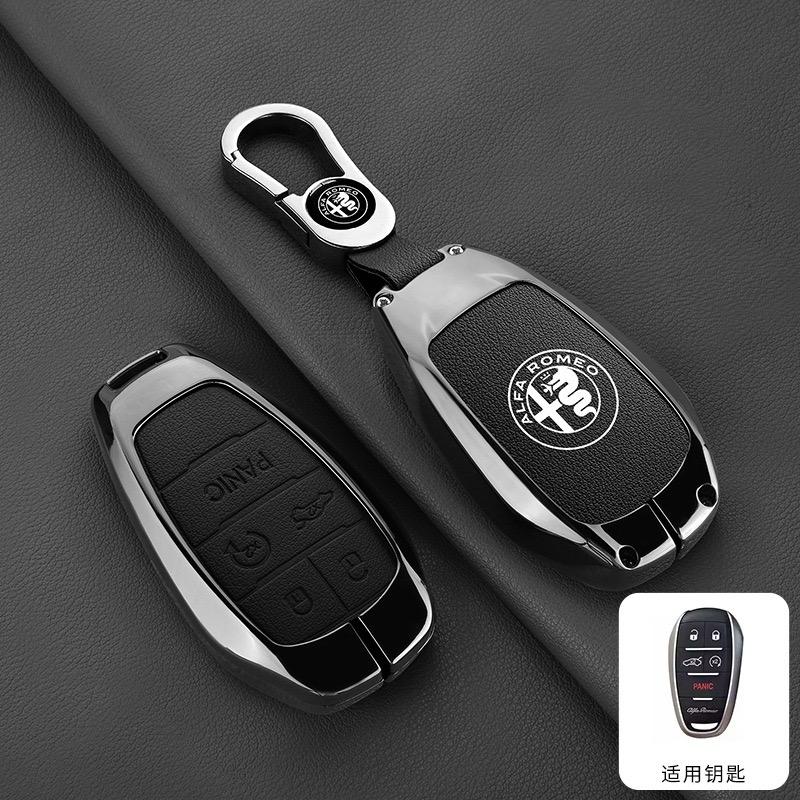 

2026 Hot Sticker Alfa Romeo Giulia 2015 +Stelvio 2016+ Tonale Spider Etcetera Car Remote Key Case Cover Shell Protector Keyless чёрный