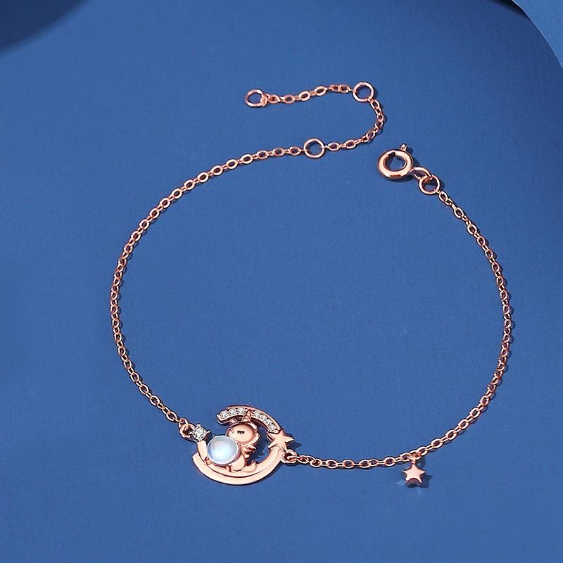 

Браслет из стерлингового серебра 925 пробы, ювелирные изделия, геометрические бусины, браслеты-цепочки, модный тонкий свадебный подарок для подруги, женщин розового золота