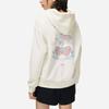 Li Ning Floral Pattern Hooded Pullover Sweatshirt Women sweatshirt Off-White AWDT380-1