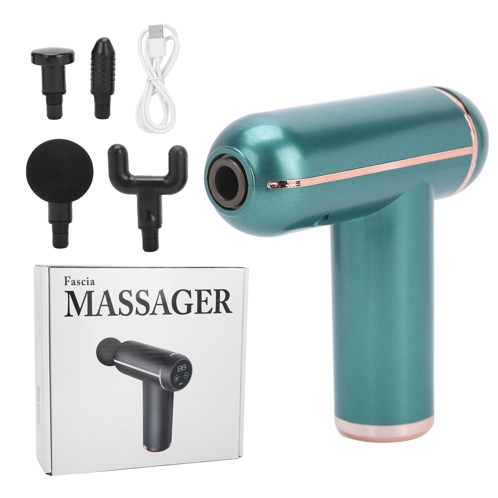 

Portable Electric Body Muscle Massager Pain Relief Vibration Massage Gun (Green LCD)