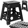 Amigo Black Folding Anti-Slip Stool Size