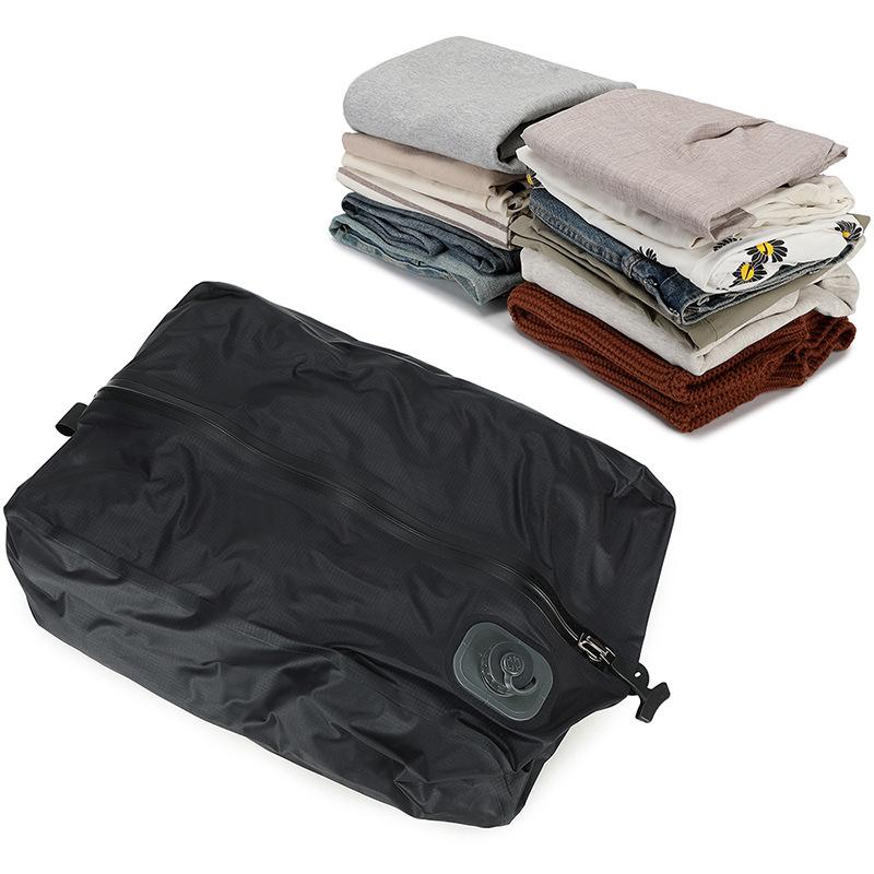Vacuum Compression Storage Bags with Built-in Pump for Travel Luggage Space Saving Clothes Organizer Backpack Use