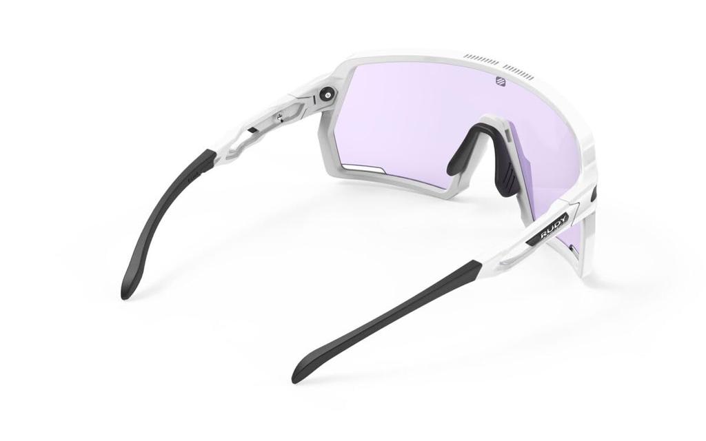 Ochelari de soare Kelion Cadru Alb Lucios Lentilă ImpactX 2 Fotocromatică Laser Violet Lentilă 144mm [RUDYPROJECT] SP857569-0000 Lățime