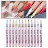12Pcs/Set Graffiti Nail Art Pen Set Waterproof Painted Nail Art Pens Abstract Lines Fine Detail Pattern Nail Marking Tools