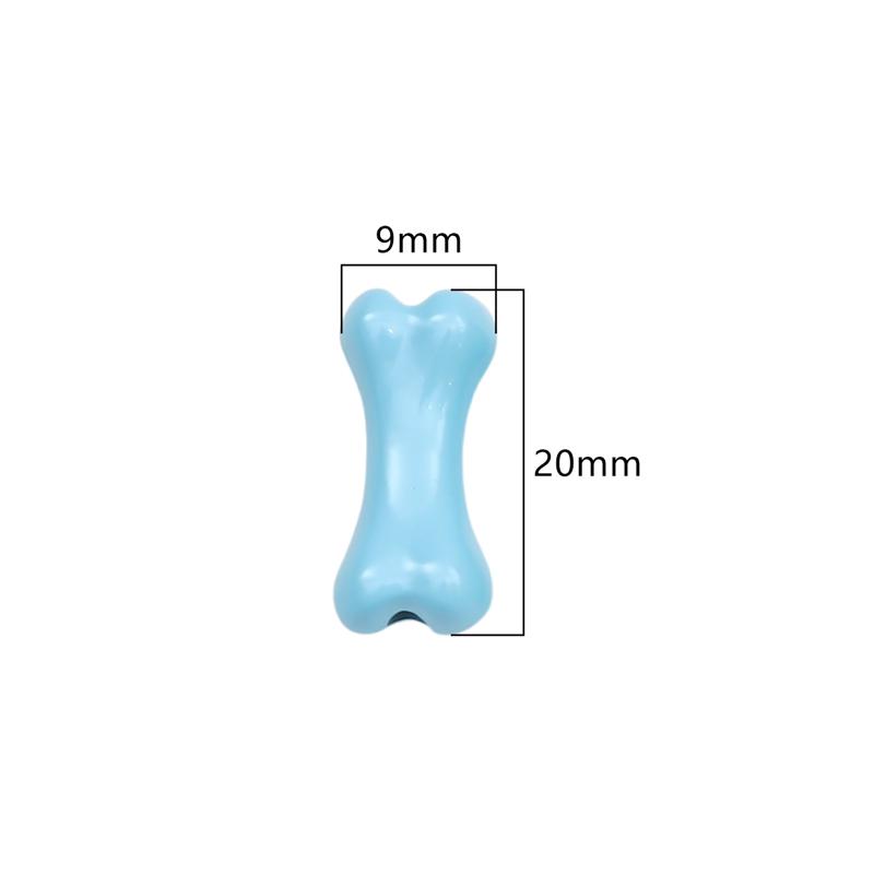 Metal Bone Beads for DIY Jewelry Bracelet Necklace Charms 2 Pcs