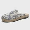 Spring 2021 Women's Linen Plaid Shoes - Breathable Sewing Line Mori Girl Style