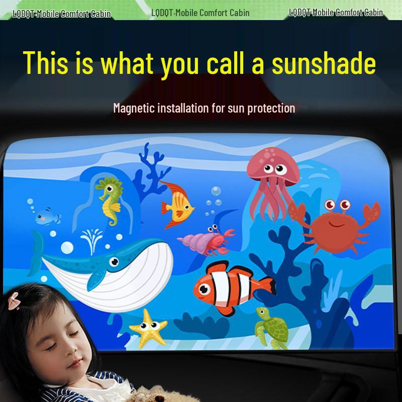 Magnetic Car Sunshade Curtains for Baby - Rear Seat Privacy & Sun Protection