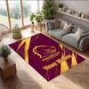Brisbane Broncos Kristall-Samt-Teppich, Personalisierte rutschfeste Fußmatte mit individuellem Namenstext für Heimdekoration, Geschenk