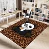 1PC Panda Heart Extra Large Non Slip Floor Carpet, Office, Family, Bedroom Large Area Rug Indoor Rugs, Vibrant Colors
