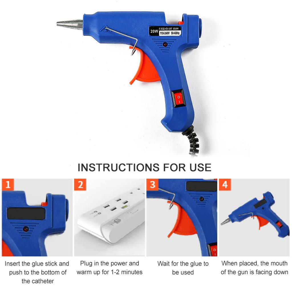 50Pcs Mini Hot Glue Sticks 4'' and 0.27 Diameter- Compatible with Most Glue Guns