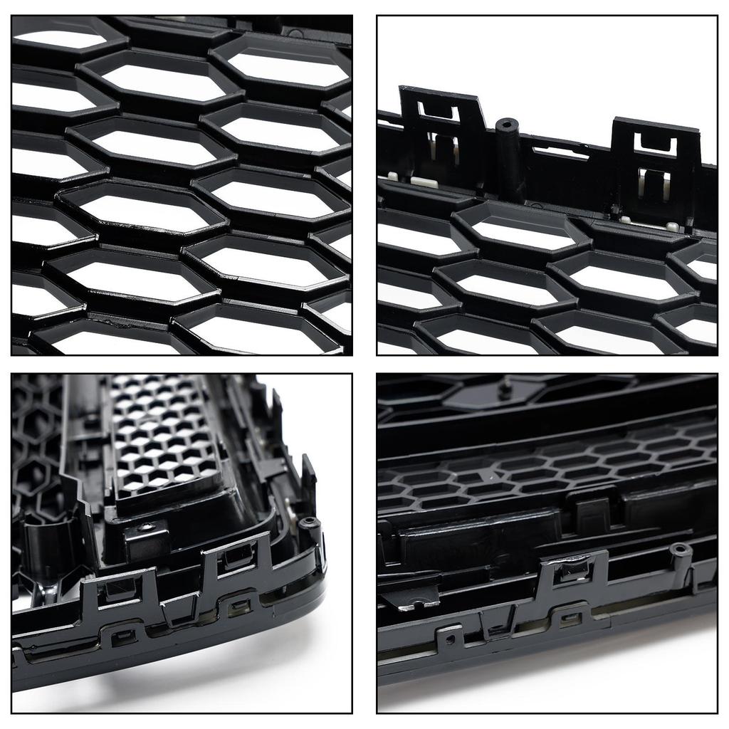 RS6 Style Honeycomb Mesh Front Grill Grille Fit A6 S6 C7 2016-2018