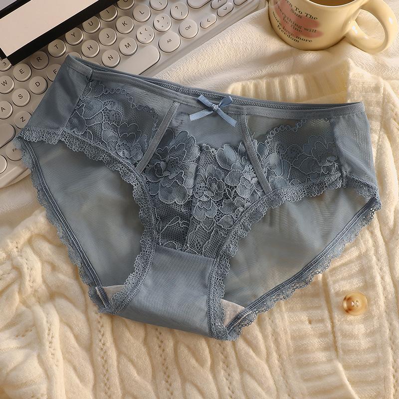 Roupa íntima de fada francesa feminina menina roupa íntima de malha japonesa bolsa feminina calcinha de quadril cintura média respirável algodão puro calcinha de virilha