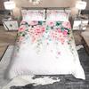 Homewish Watercolor Floral Duvet Cover Set For Girls Spring Garden Flower Bedding Set Flying Butterfly Comforter Cover Set