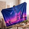 Warm Flannel BlanketCourage the Cowardly Dog Soft Cozy Throw Blanket for Bedroom Couch