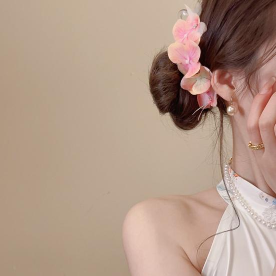 Butterfly Hair Clip Flower And Butterfly Hair Barrette Hawaiian Floral