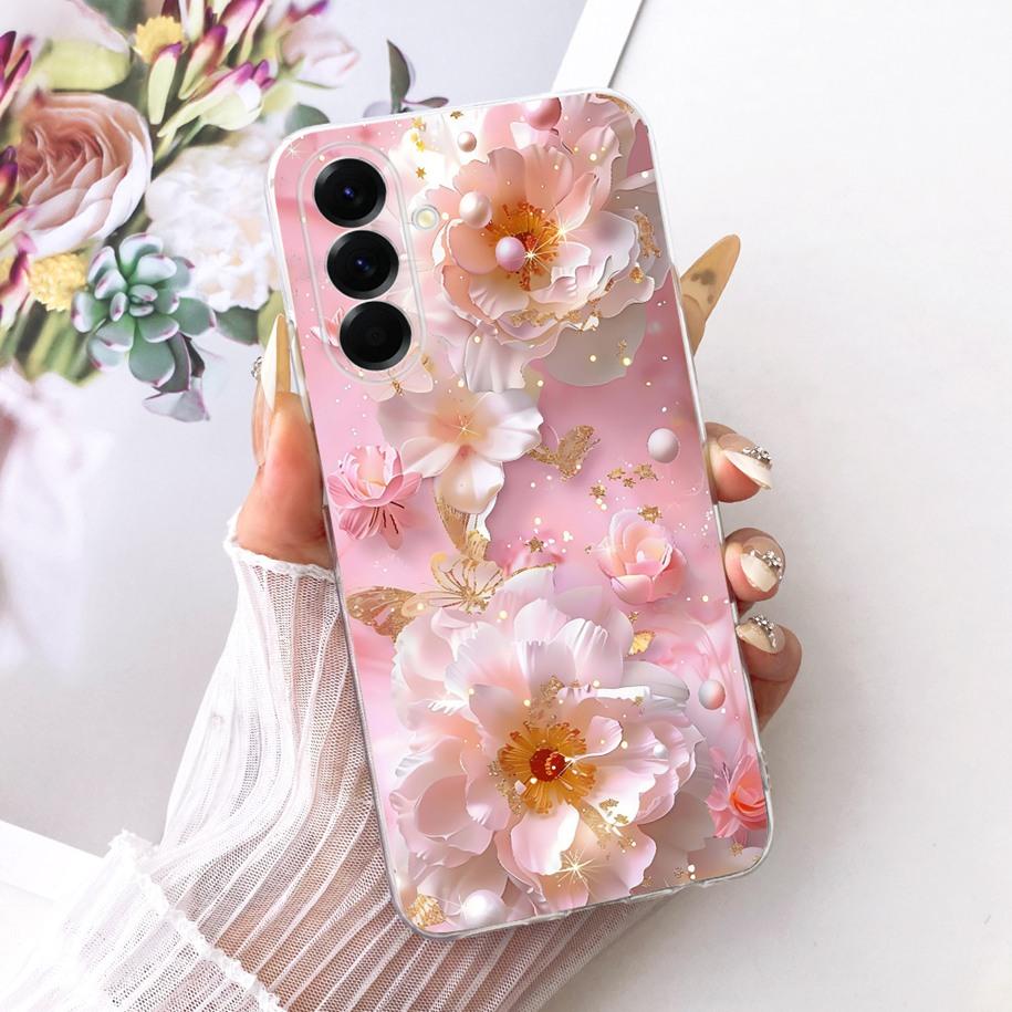 Case For Samsung Galaxy A37 5G Cover SM-A376B Popular Flower Soft Slim Silicone Cover For Samsung A57 A17 2025 A576B A176B Funda
