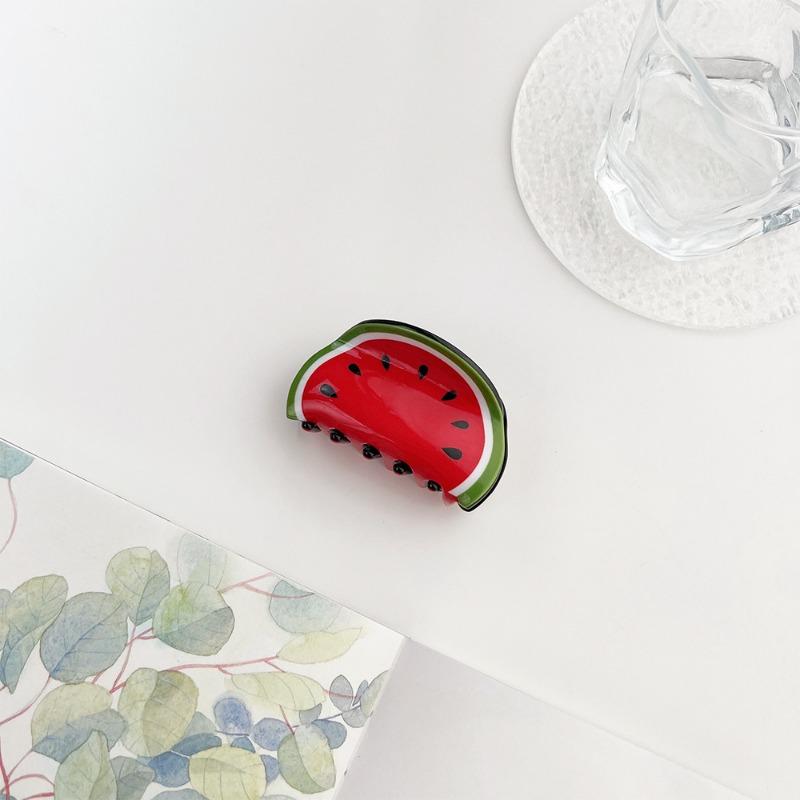 Cute and Versatile Hair ClipsFruit and Vegetable Grabber Back of The Head Updo Shark Clip Hair Accessory