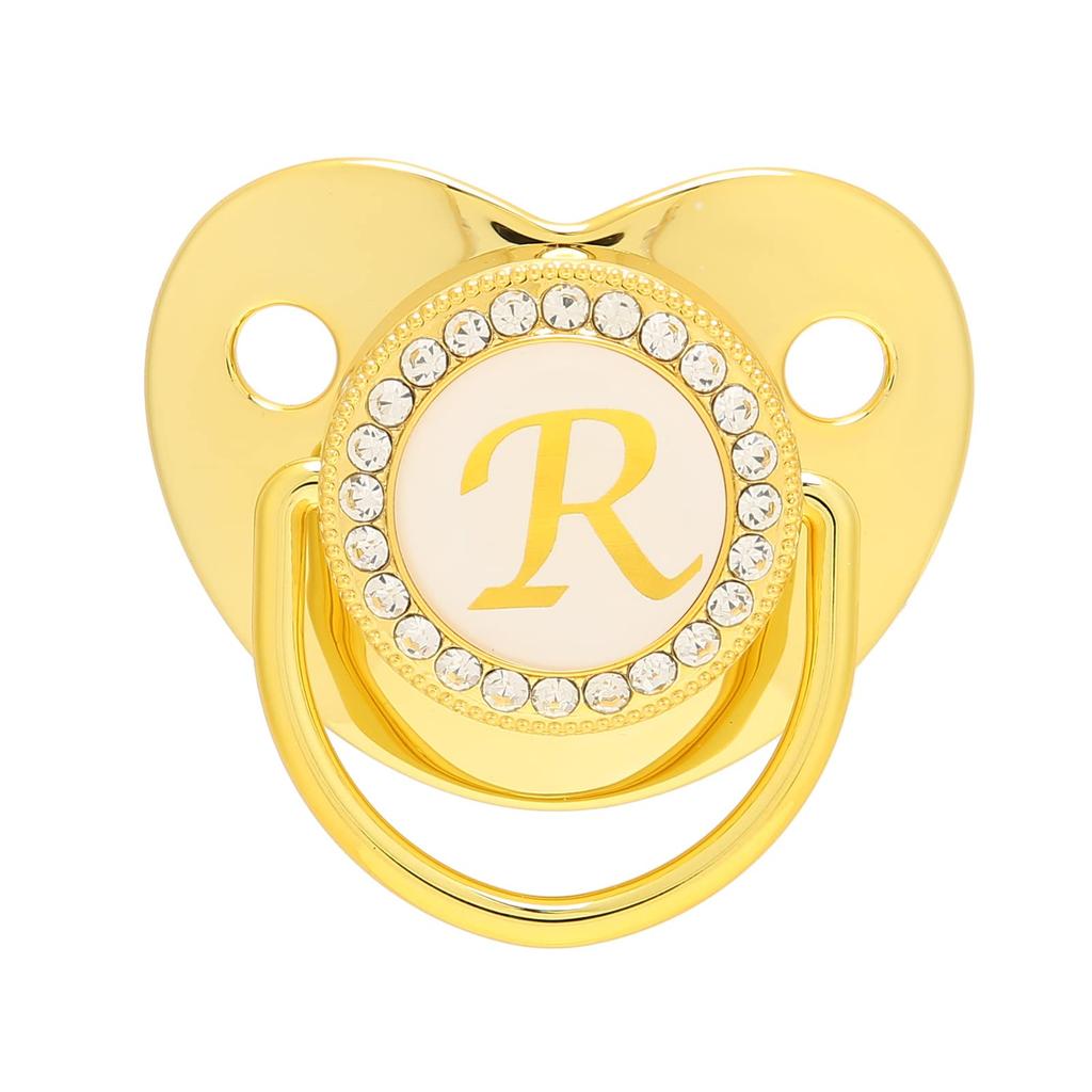 Baby Pacifier with 26 Soft and Reduces Nose Baby Shower Birthday Ages Suitable for and Boys Clip, Letters, Non-Toxic, BPA-Free, Lightweight, One-Piece