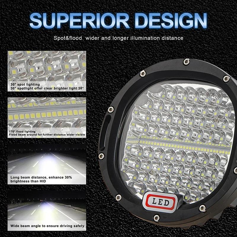 

4WD Spot LED Крыша рабочего света для грузовика 7 дюймов 300 Вт IP68 Внедорожник пикап внедорожник white light