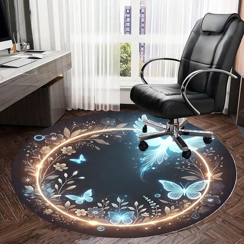 1pc Office Carpet Chair Mats Enchanted Garden Fantasy Perfect for Decorating Office Chairs, Living Rooms, Or Bedrooms