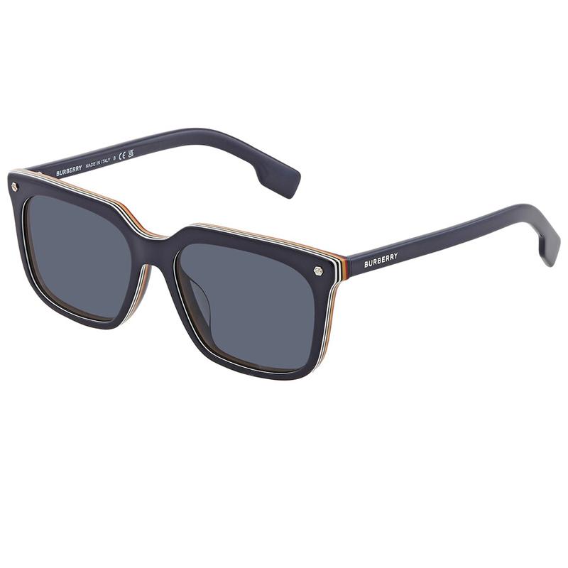 Burberry Fashion Series Sunglasses Full Frame Imported From Italy 56 Deep Gray Plastic Square Sunglasses Unisex sunglasses 0BE4337F37998756 Dark Gray