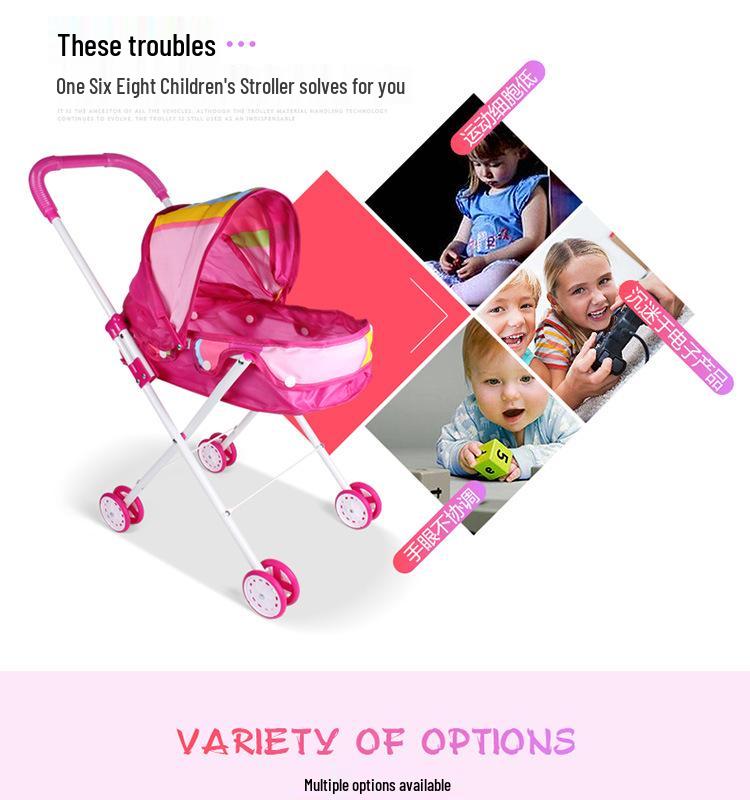 Children's Playhouse with Doll & Stroller Set