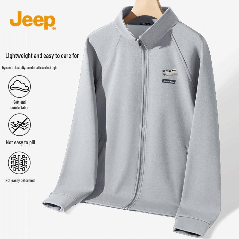 JEEP Men s Quick-Dry Stand-Collar Casual Jacket 4XL
