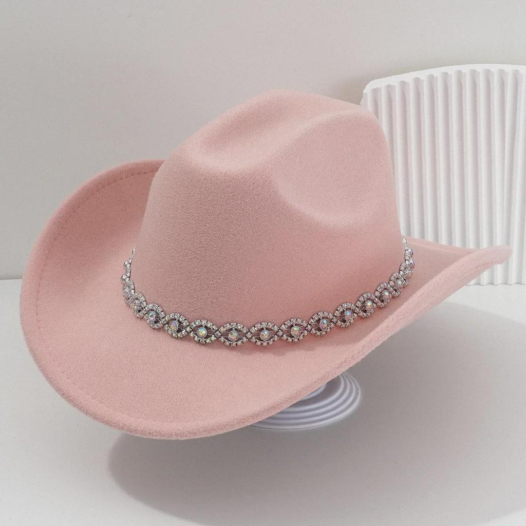 Women's Rhinestone Western Cowboy Hat - Bridal & Party Accessory