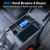 TOPTALL 2025 Upgraded Tray Compatible With Ford Bronco 2025 4-Door Automatic Transmission, Full Size Bronco Center Console Organizer Armrest Box