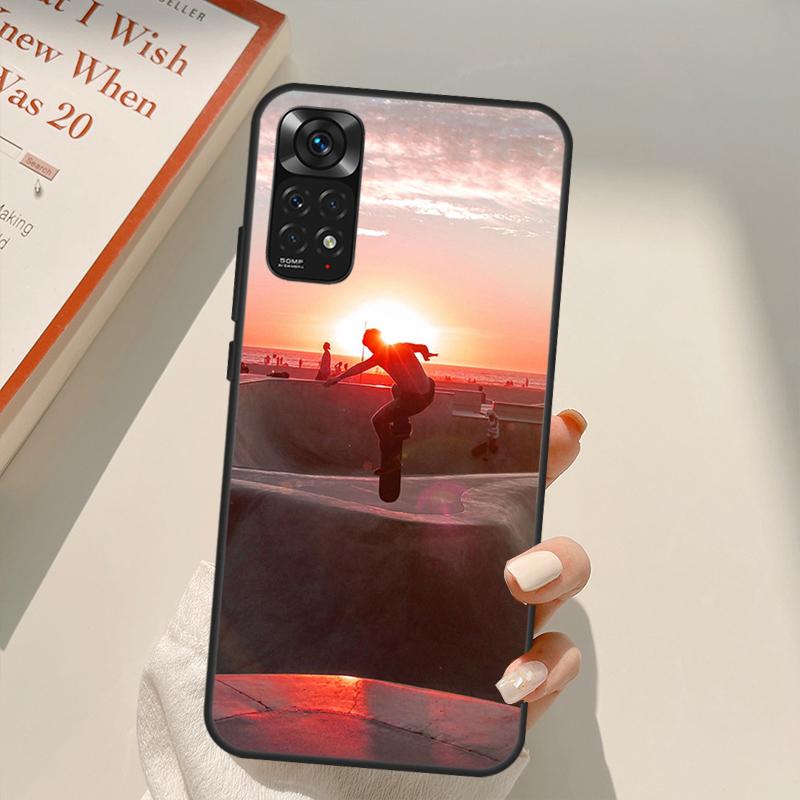 Cool Skate Case For Xiaomi Redmi Note 11 10 Pro 8 9 9S 10S 11S 9A 9C 10A 10C K40 K50 Gaming Cover