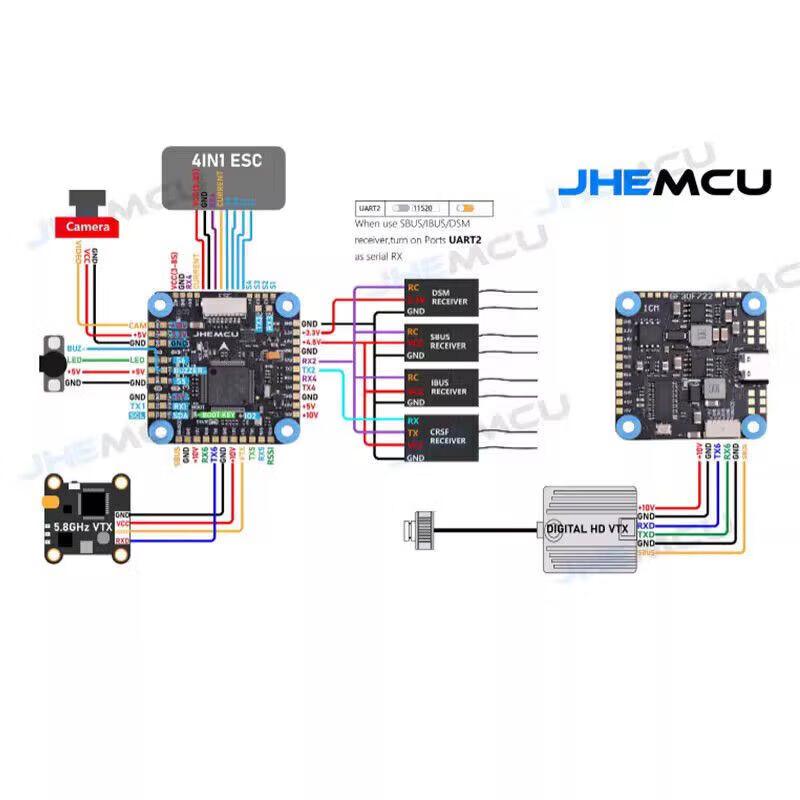 DIATONE F722 Flight Controller & 4-in-1 ESC Stack