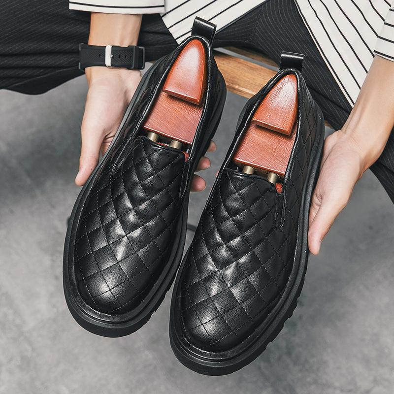 

Large size 46 autumn and winter new men s low-top fashion round head trend casual foot cover youth leather shoes 88130 38