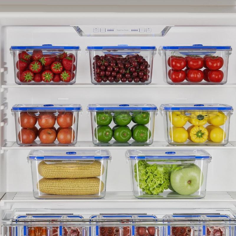 Refrigerator Fresh-Keeping Storage Box Kitchen Vegetable And Fruit Food-Grade Timer Storage Box Frozen Egg Dumpling Storage Box