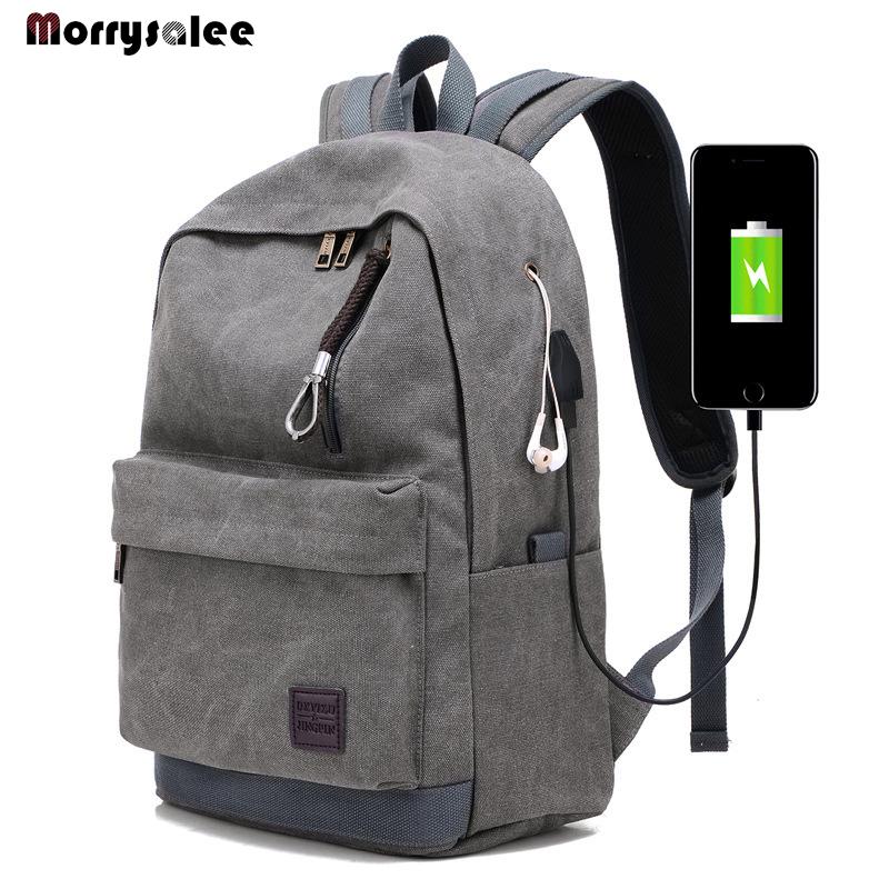 

Men Canvas Backpack Male Laptop College Student School Bags For Teenager Backpack Large Capacity Men s Bags 32x17x44cm серый