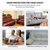 Elastic Jacquard Sofa Cover for Living Room, Stretch Slipcovers, Corner Sofa Covers, L Shape, 1, 2, 3,4