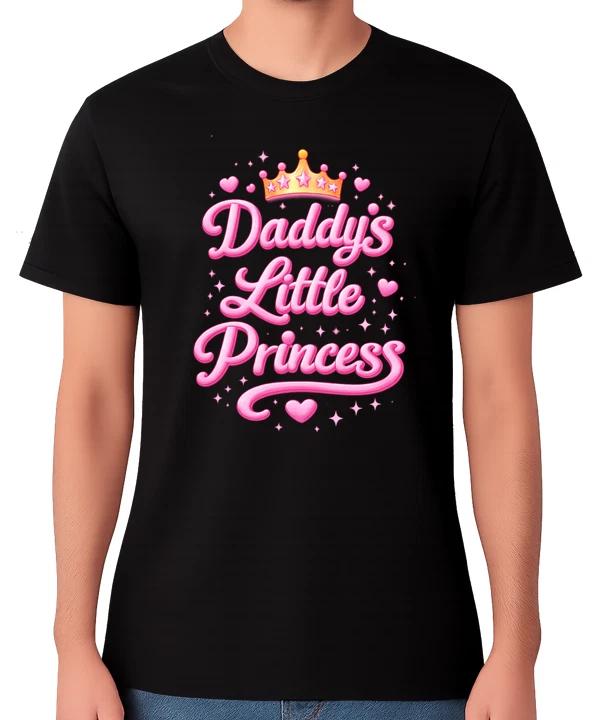Daddy’s Little Princess Cute Pink Graphic Unisex T-Shirt Gift Tee XS