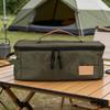 Camping-Kochgeschirr-Tasche 210D Karostoff Isoliert Kochutensilien Reisetasche mit PU-Griff für BBQ-Picknick