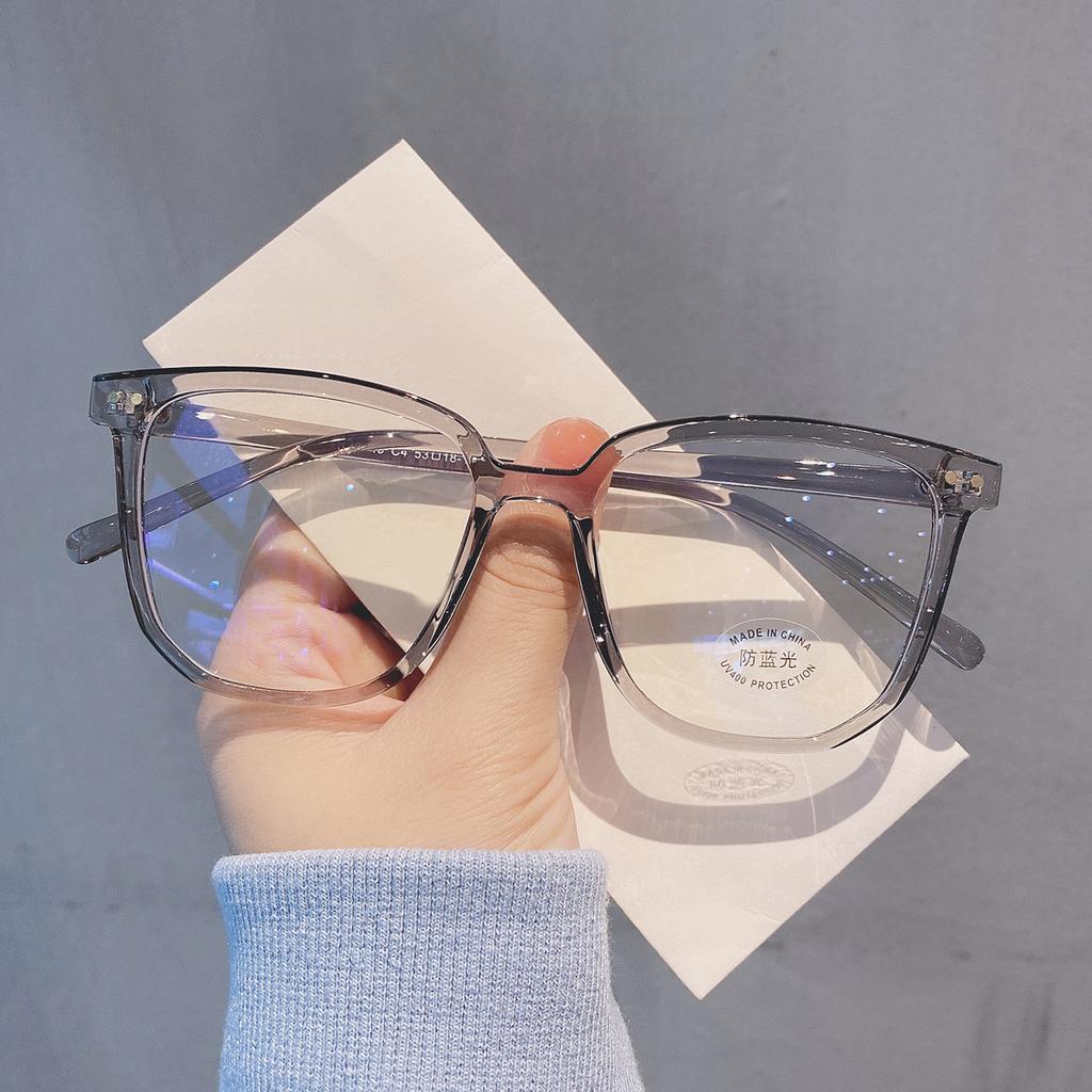 Oversized Glasses for Men and Women Fashion Glasses Without Prescription for Geeks Thin Plastic Frame