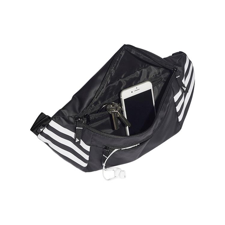 New Adidas Future Icon Waist Bag Black/White HB1328