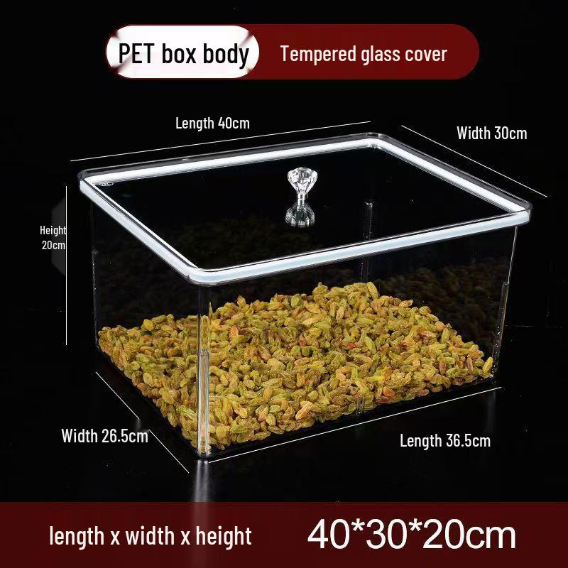 Food Grade Transparency Jar: Moisture-Proof, Sealed Lid for Snacks, Dried Fruits, and Sunflower Seeds Display